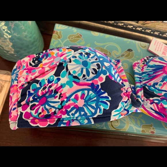 Lilly Pulitzer NIALL BIKINI TOP in Size 0 - Picture 4 of 13